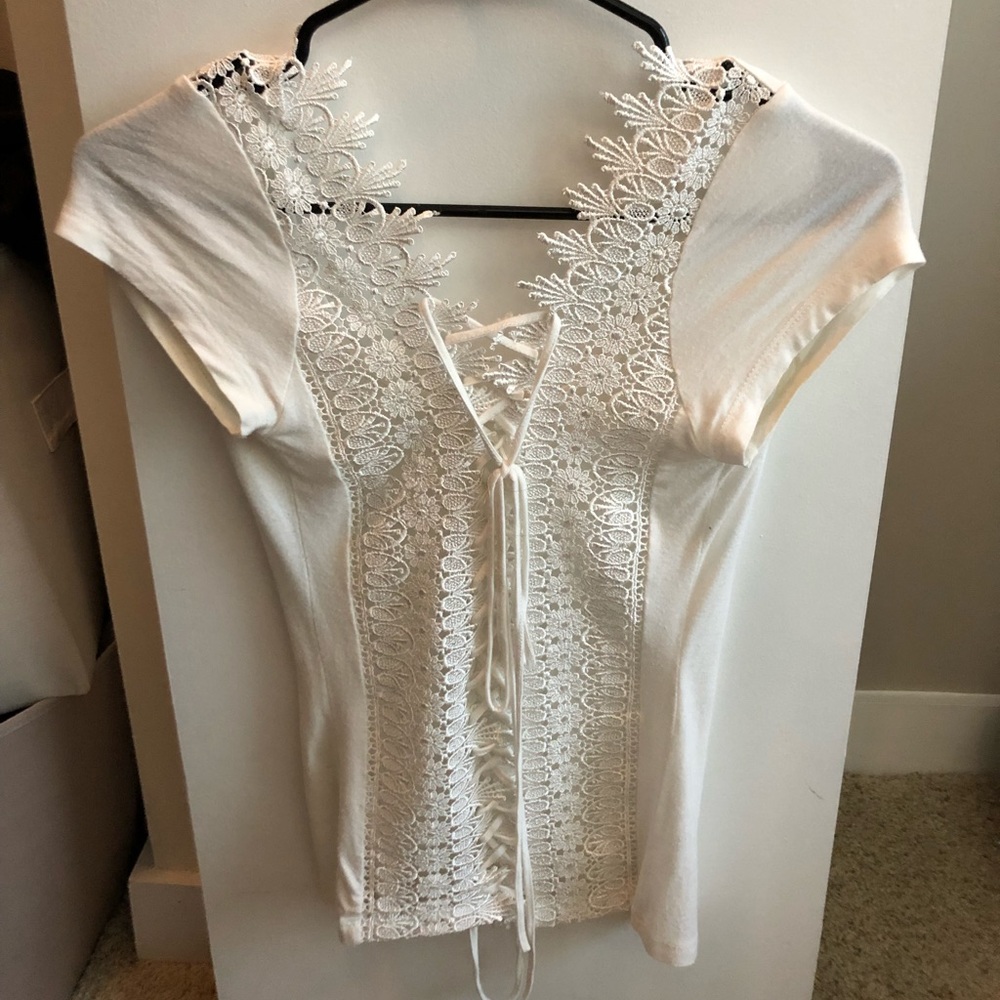 Tobi white reversible shirt